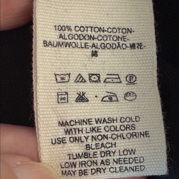 New FREE PEOPLE WE THE FREE Black Medium Long Bell Sleeve Lettuce Hem Crop Top‎ - Picture 10 of 11